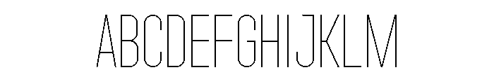Garaje0903 Light Font UPPERCASE