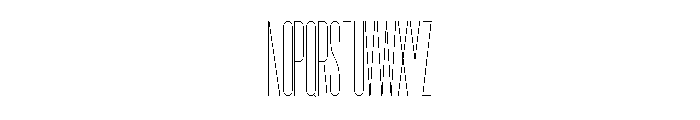 Garaje2503 Light Font UPPERCASE