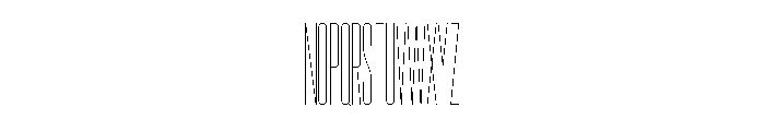 Garaje2903 Light Font UPPERCASE
