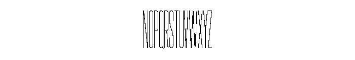 Garaje3003 Book Font UPPERCASE