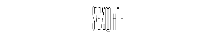 Garaje3303 Medium Font OTHER CHARS