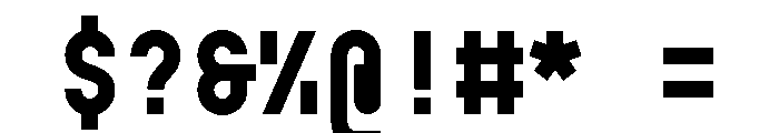 GarajeMonospace0503 Black Font OTHER CHARS