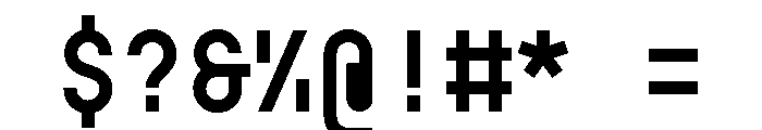 GarajeMonospace0503 Bold Font OTHER CHARS