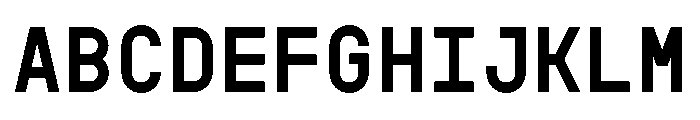 GarajeMonospace0503 Bold Font UPPERCASE