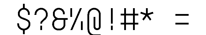 GarajeMonospace0503 Book Font OTHER CHARS