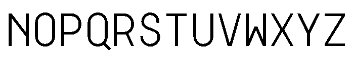 GarajeMonospace0503 Book Font LOWERCASE