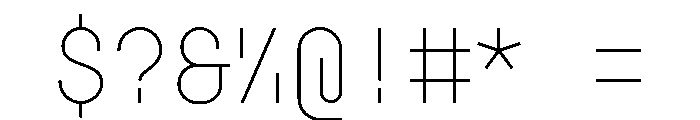 GarajeMonospace0503 Light Font OTHER CHARS