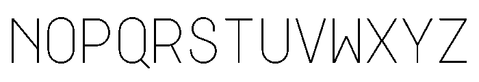 GarajeMonospace0503 Light Font UPPERCASE