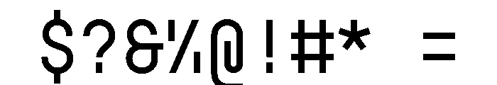 GarajeMonospace0503 Medium Font OTHER CHARS
