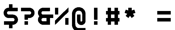 GarajeMonospace0504 Black Font OTHER CHARS