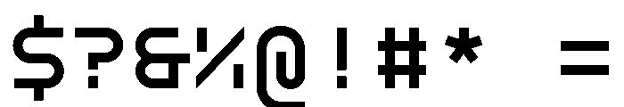GarajeMonospace0504 Bold Font OTHER CHARS
