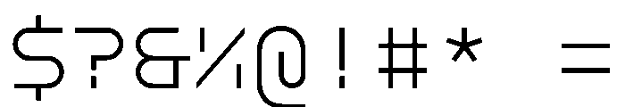 GarajeMonospace0504 Book Font OTHER CHARS