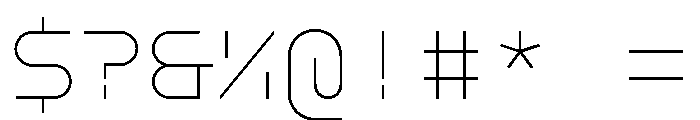 GarajeMonospace0504 Light Font OTHER CHARS