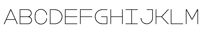 GarajeMonospace0504 Light Font UPPERCASE
