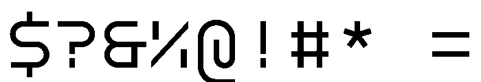 GarajeMonospace0504 Medium Font OTHER CHARS