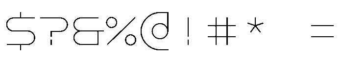 GarajeMonospace0505 Light Font OTHER CHARS