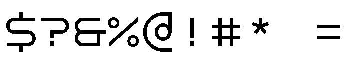 GarajeMonospace0505 Medium Font OTHER CHARS