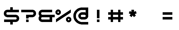 GarajeMonospace0506 Black Font OTHER CHARS