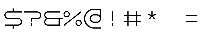 GarajeMonospace0506 Book Font OTHER CHARS