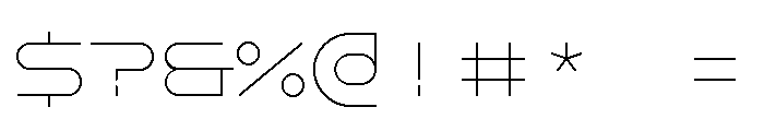 GarajeMonospace0506 Light Font OTHER CHARS