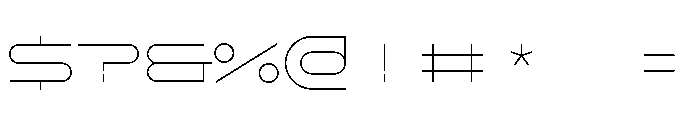 GarajeMonospace0508 Light Font OTHER CHARS