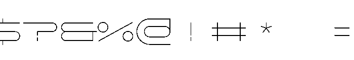 GarajeMonospace0509 Light Font OTHER CHARS