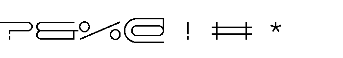 GarajeMonospace0511 Book Font OTHER CHARS