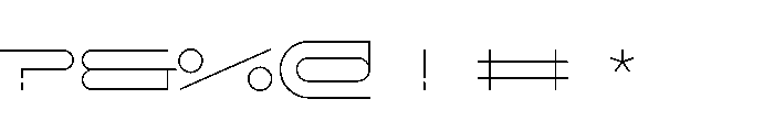 GarajeMonospace0511 Light Font OTHER CHARS