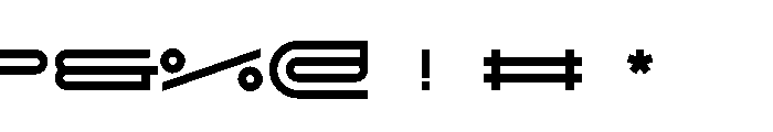 GarajeMonospace0512 Black Font OTHER CHARS