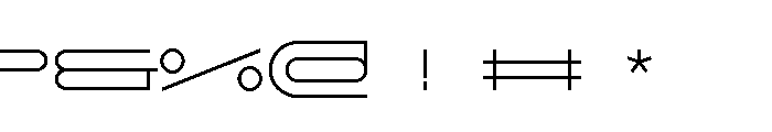GarajeMonospace0512 Book Font OTHER CHARS
