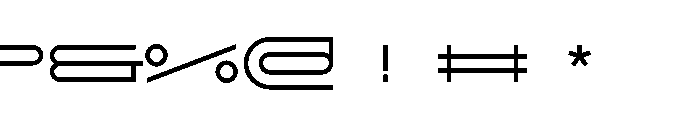 GarajeMonospace0512 Medium Font OTHER CHARS