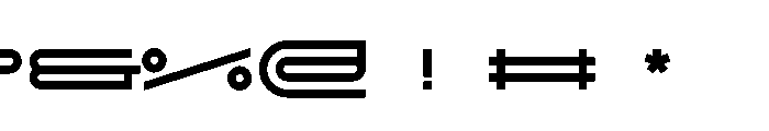 GarajeMonospace0513 Black Font OTHER CHARS