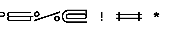 GarajeMonospace0513 Bold Font OTHER CHARS