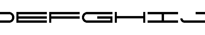 GarajeMonospace0514 Black Font UPPERCASE
