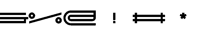 GarajeMonospace0515 Black Font OTHER CHARS