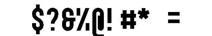 GarajeMonospace0603 Black Font OTHER CHARS