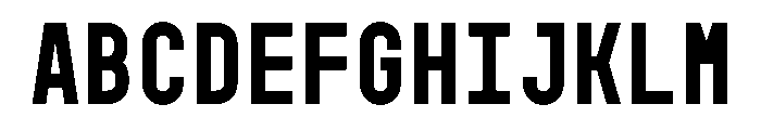 GarajeMonospace0603 Black Font UPPERCASE