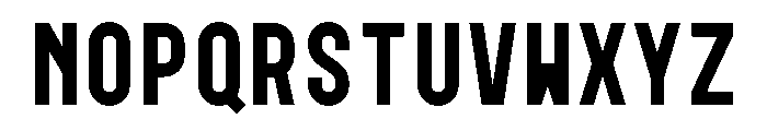 GarajeMonospace0603 Black Font LOWERCASE