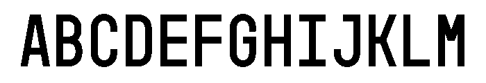 GarajeMonospace0603 Bold FONT