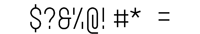 GarajeMonospace0603 Book Font OTHER CHARS