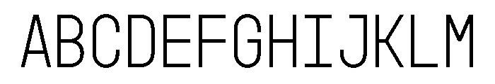 GarajeMonospace0603 Book Font UPPERCASE
