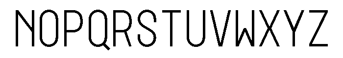 GarajeMonospace0603 Book Font UPPERCASE