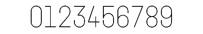 GarajeMonospace0603 Light Font OTHER CHARS