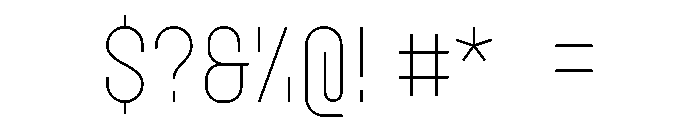 GarajeMonospace0603 Light Font OTHER CHARS