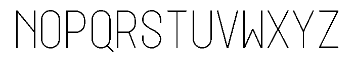 GarajeMonospace0603 Light Font UPPERCASE