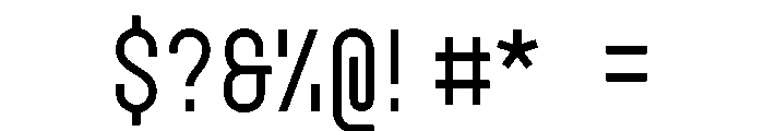 GarajeMonospace0603 Medium Font OTHER CHARS