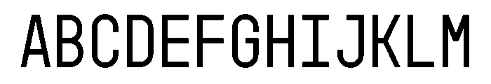 GarajeMonospace0603 Medium Font UPPERCASE
