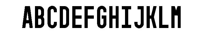 GarajeMonospace0703 Black Font UPPERCASE