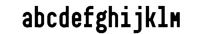 GarajeMonospace0703 Black FONT