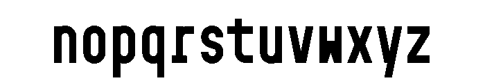 GarajeMonospace0703 Black Font LOWERCASE
